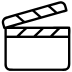 Movie-Flapper-Icon Icon Filmklappe
